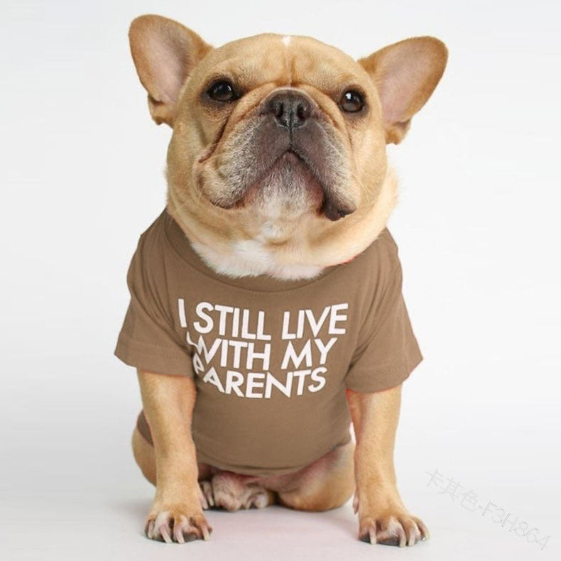 Pet Dog Letter Print T-shirt