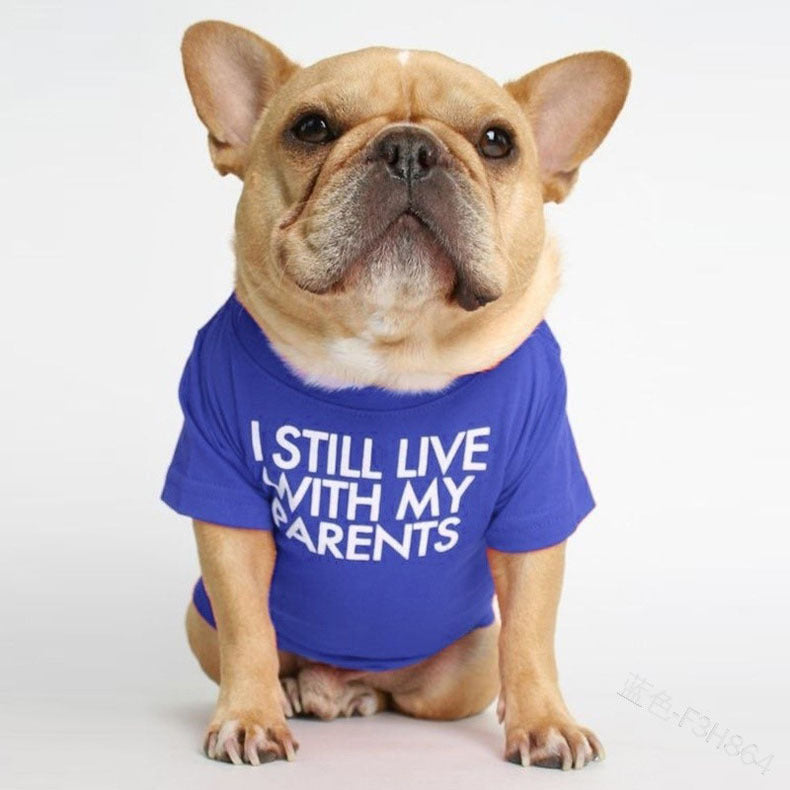Pet Dog Letter Print T-shirt
